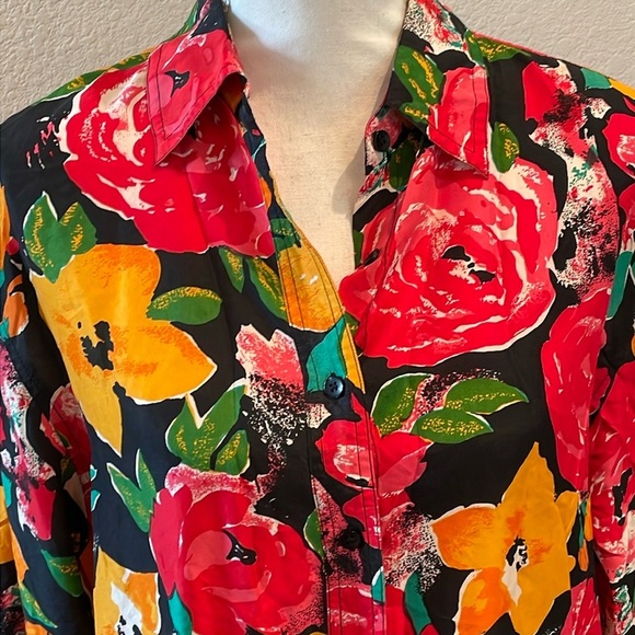 Daniel Caron Silk Floral Shirt - Picture 2 of 6